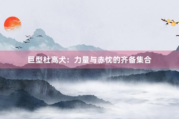 巨型杜高犬：力量与赤忱的齐备集合